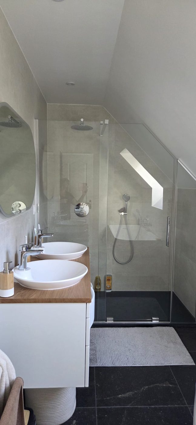 Douche italienne vitrée